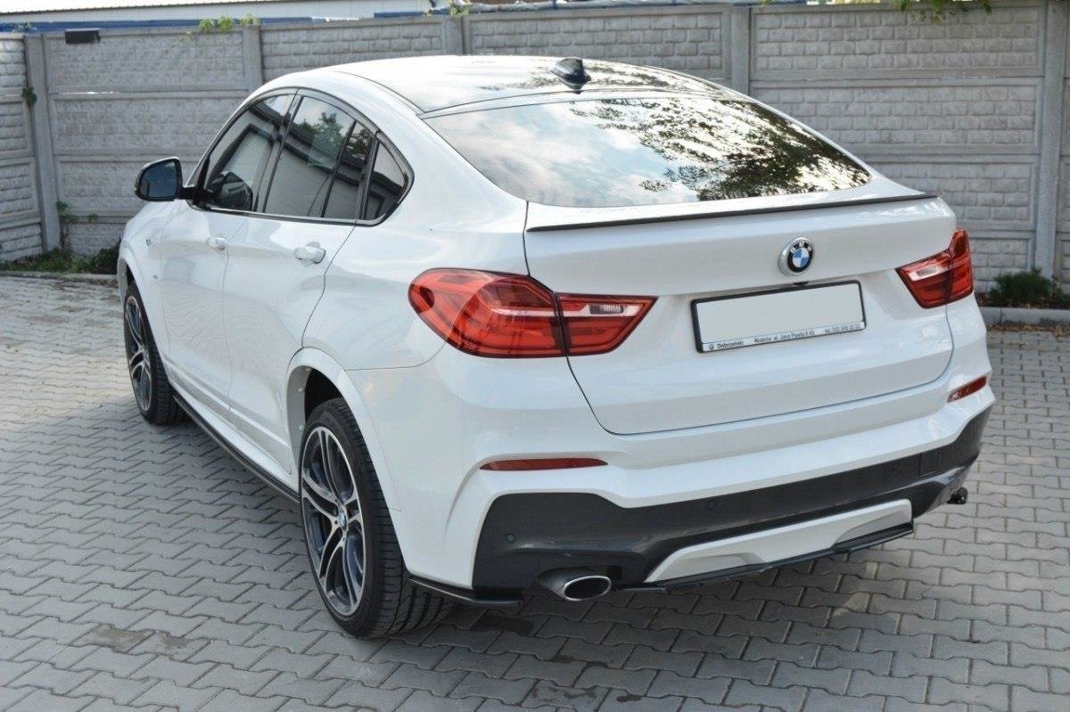 Mittlerer Diffusor Heck Ansatz für BMW X4 M Paket Carbon Look