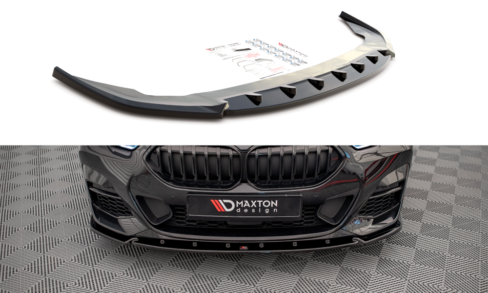 Street+ Spoilerlippe Front Ansatz V.2 passend für BMW 2 Gran Coupe M-Paket / M235i F44 schwarz Hochglanz