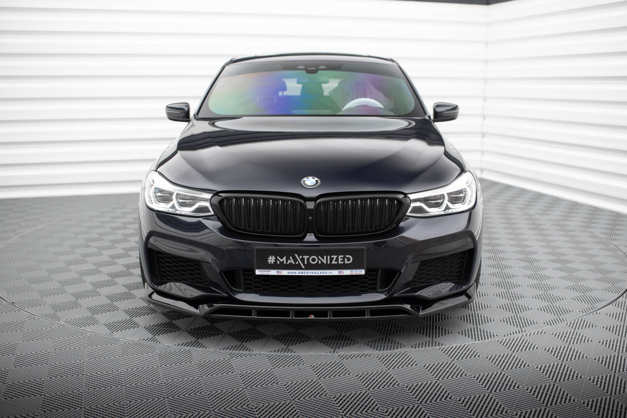Street+ Spoilerlippe Front Ansatz passend für BMW 6er GT M-Paket G32 schwarz Hochglanz