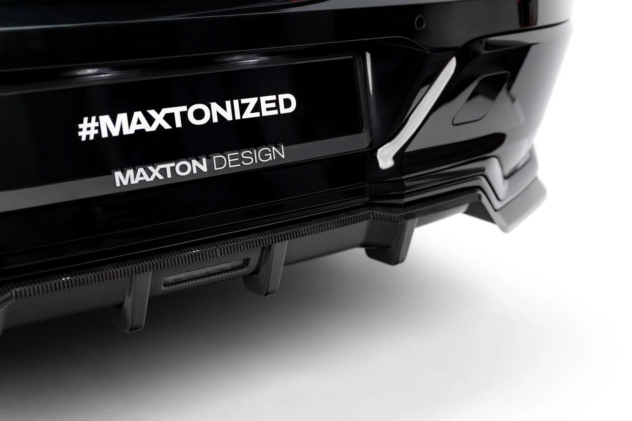 Prepreg Carbon Fiber Rear Splitter (mit einem vertikalem balken) BMW 7 M-Paket / i7 M-Paket G70