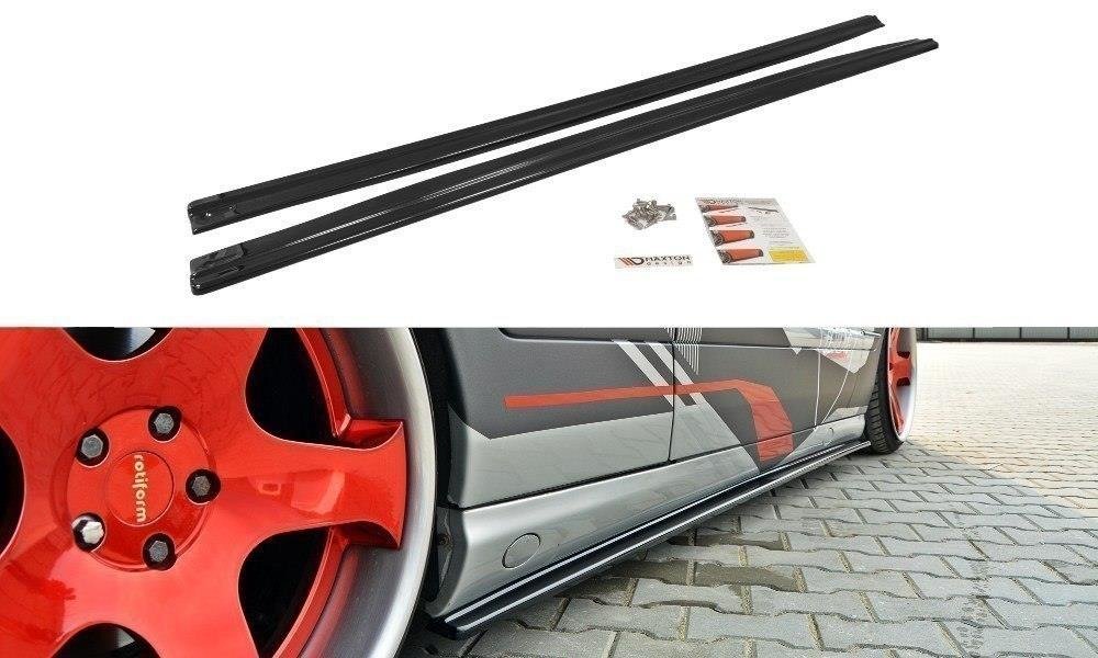 Street+ Seitenschweller Leisten passend für Mercedes CL C215 schwarz Hochglanz