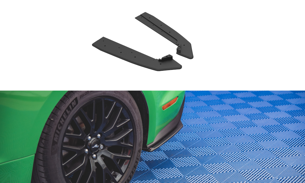 Street Pro Heck Ansatz Flaps V.1 passend für Ford Mustang GT Mk6 FL rot