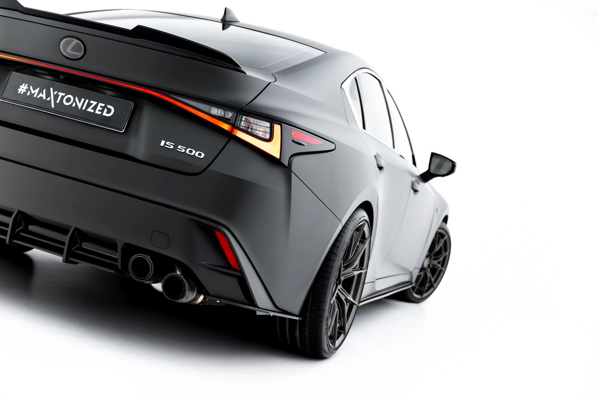 Diffusor Flaps passend für Lexus IS 500 Mk3 Facelift 2 XE30 schwarz matt