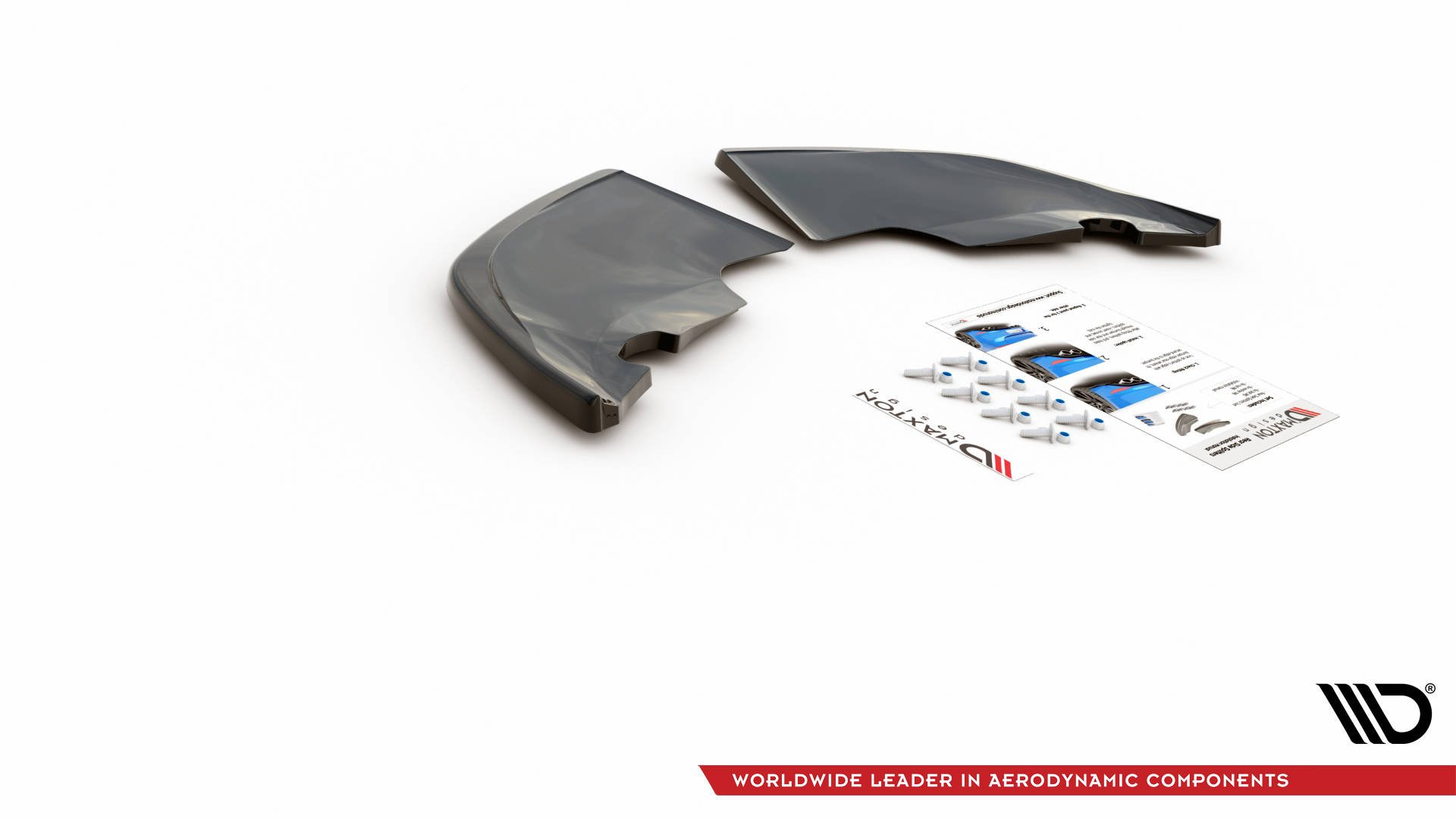 Street+ Heck Ansatz Flaps passend für Skoda Kamiq Mk1 schwarz Hochglanz