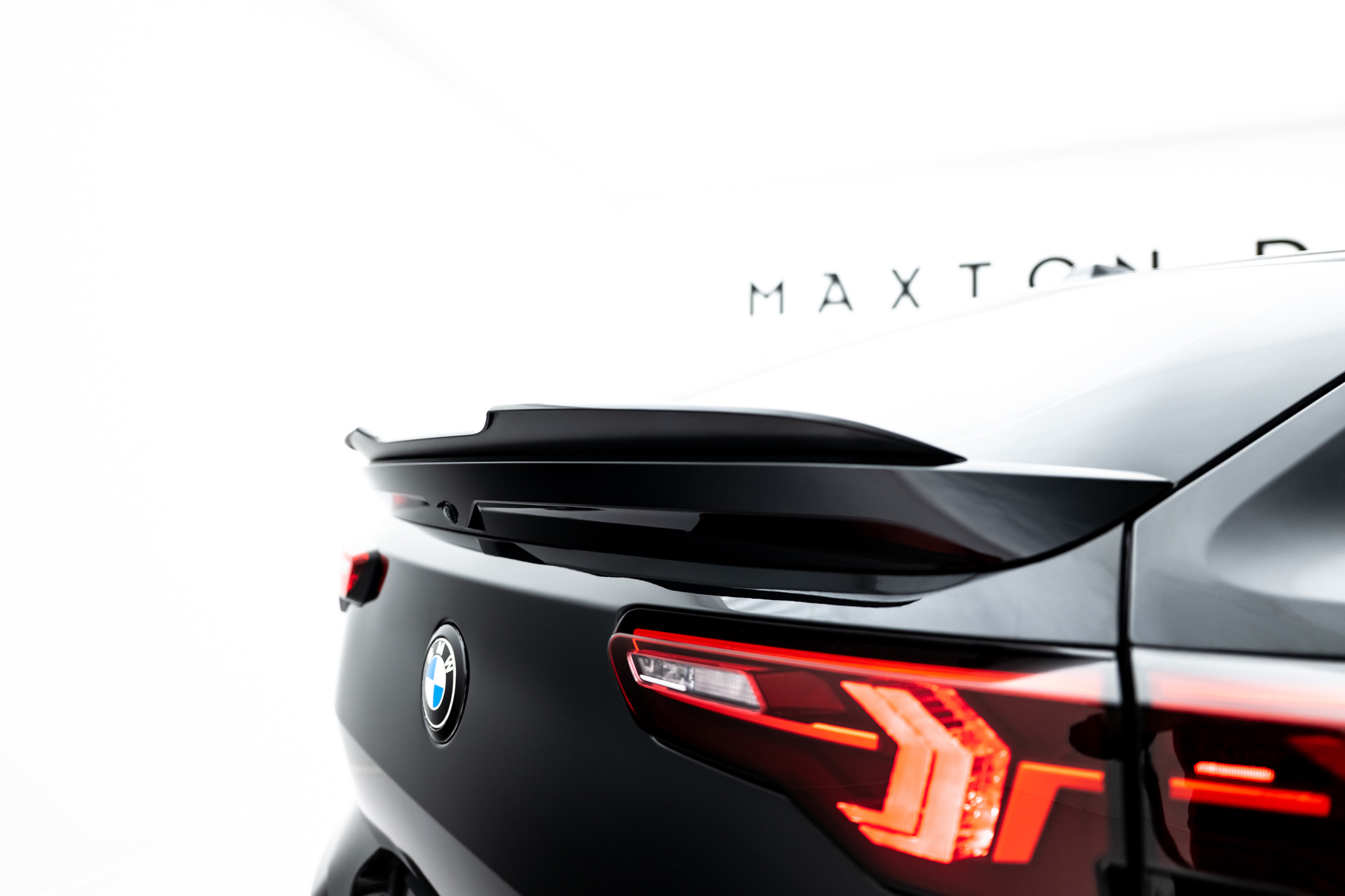 Heck Spoiler Aufsatz Abrisskante passend für BMW X2 M-Paket / iX2 U10 schwarz Hochglanz