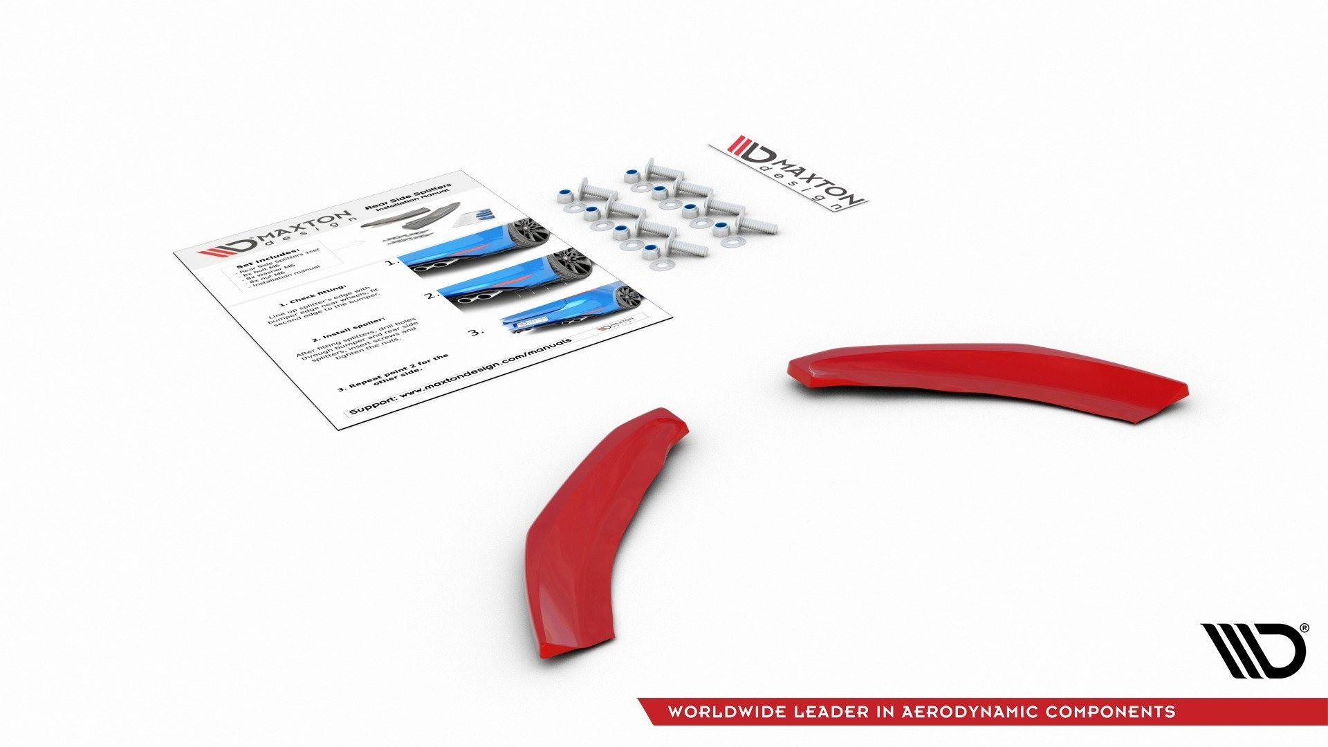 Heck Ansatz Flaps Diffusor für VW Polo GTI Mk6 schwarz Hochglanz