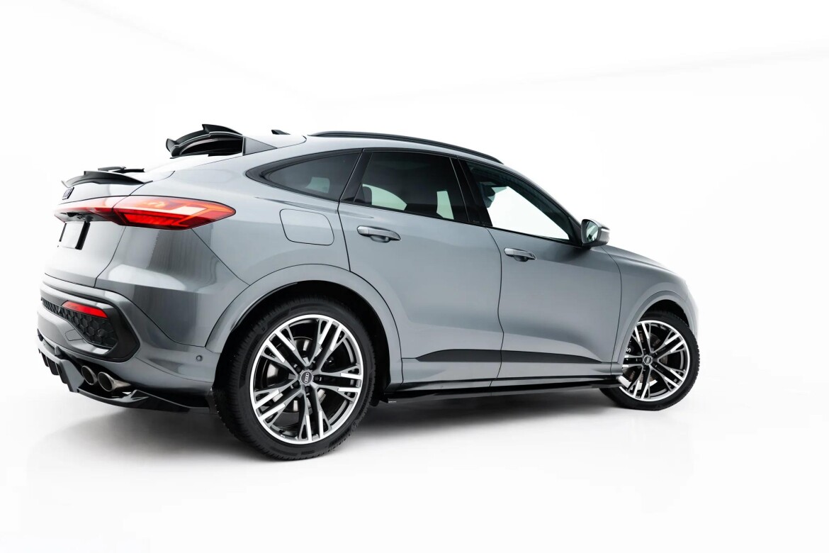 Seitenschweller Ansatz passend für Audi SQ5 / Q5 S-Line Sportback / SUV Mk3 schwarz Hochglanz