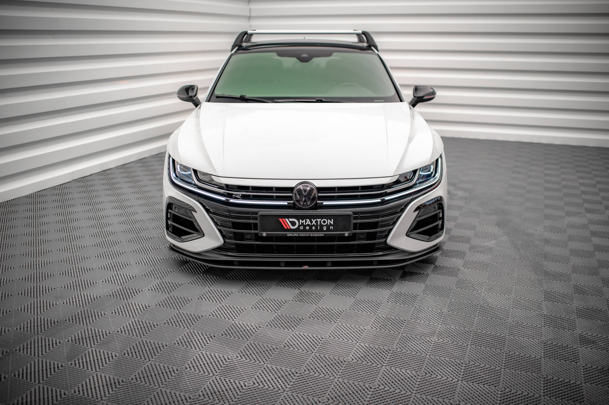 Street Pro Spoilerlippe Front Ansatz passend für VW Arteon R Limousine / Shooting Brake Mk1 Faceift