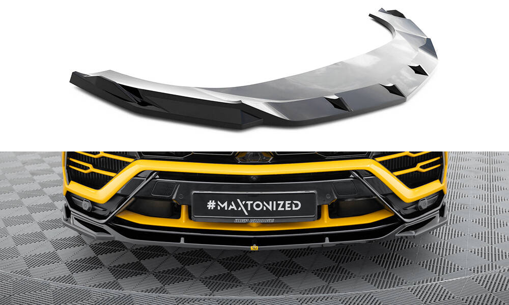 Frontlippe V.3 passend für Lamborghini Urus Mk1 schwarz Hochglanz