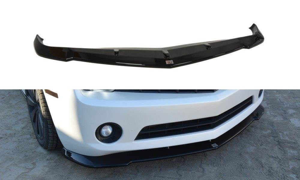 Street+ Spoilerlippe Front Ansatz passend für Chevrolet Camaro Standard Mk5 schwarz Hochglanz