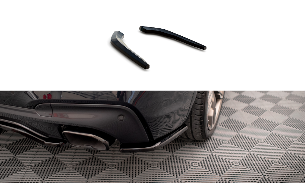 Street+ Heck Ansatz Flaps passend für BMW X3 M40i / M40d G01 schwarz Hochglanz