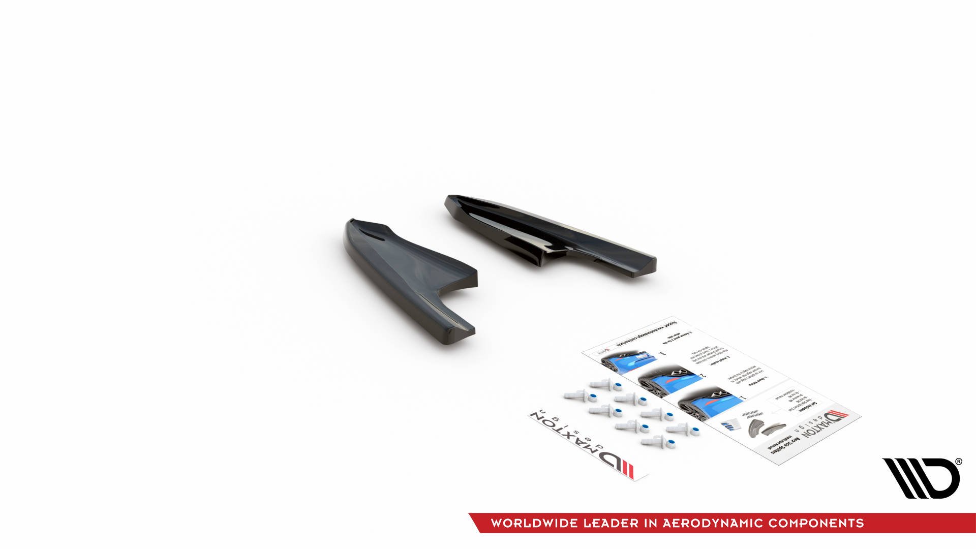 Street+ Heck Ansatz Flaps V.3 passend für VW Golf R Mk8 Carbon Look