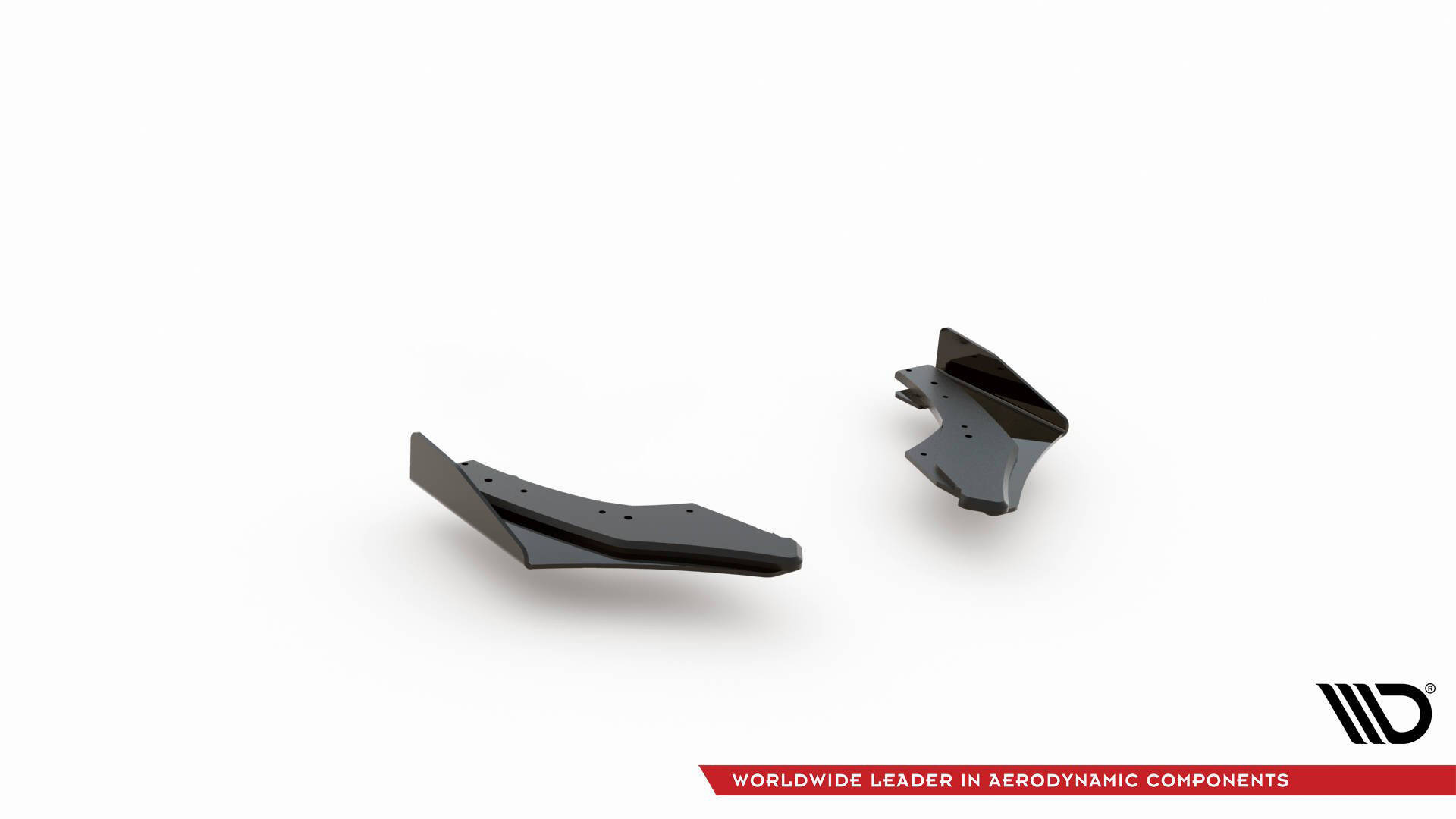 Street Pro Heck Ansatz Flaps passend für Ford VW Golf GTI Clubsport Mk8 FL schwarz Hochglanz