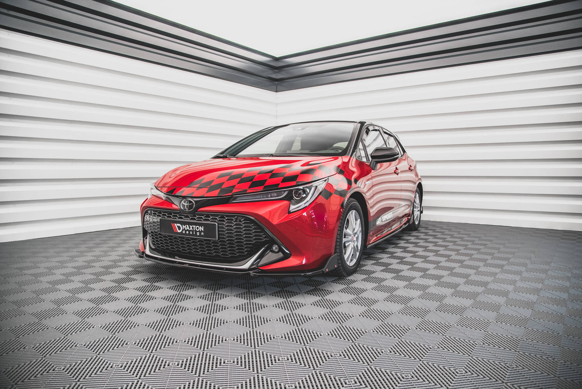 Street+ Spoilerlippe Front Ansatz V.1 + Flaps passend für Toyota Corolla GR Sport XII