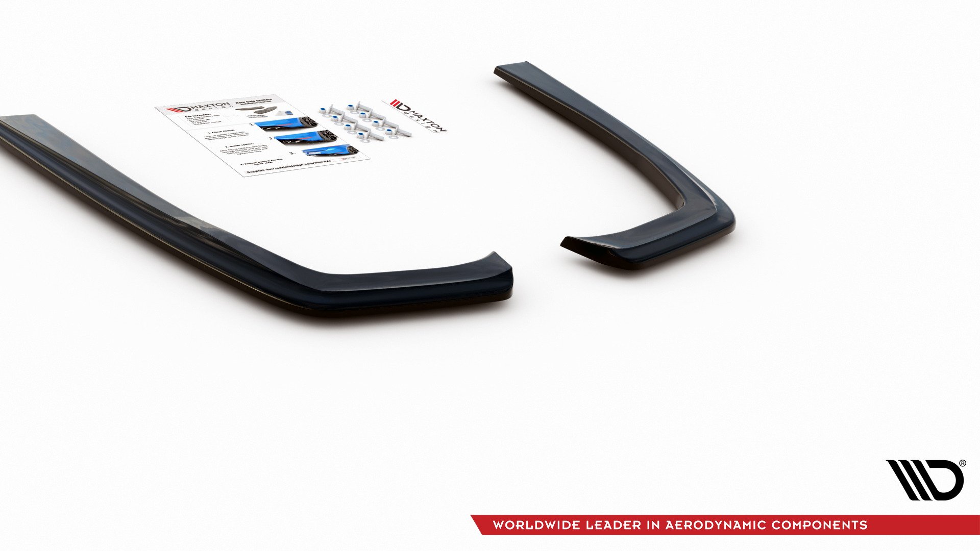 Heck Ansatz Flaps Diffusor für Mercedes-Benz E63 AMG Kombi/Limousine S213/W213 schwarz Hochglanz