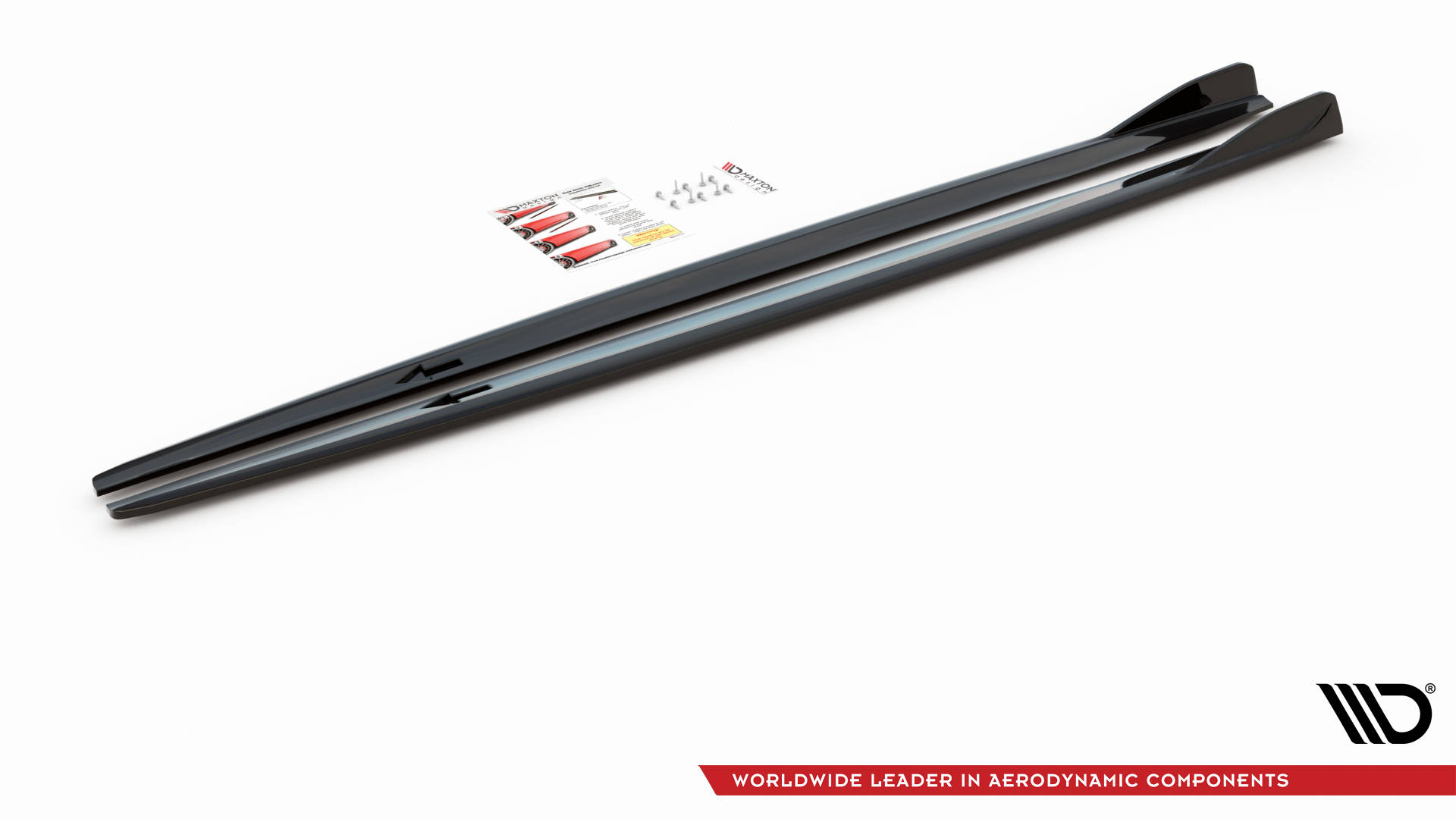 Street+ Seitenschweller Leisten V.2 passend für BMW 2 Gran Coupe M-Paket / M235i F44 schwarz Hochglanz
