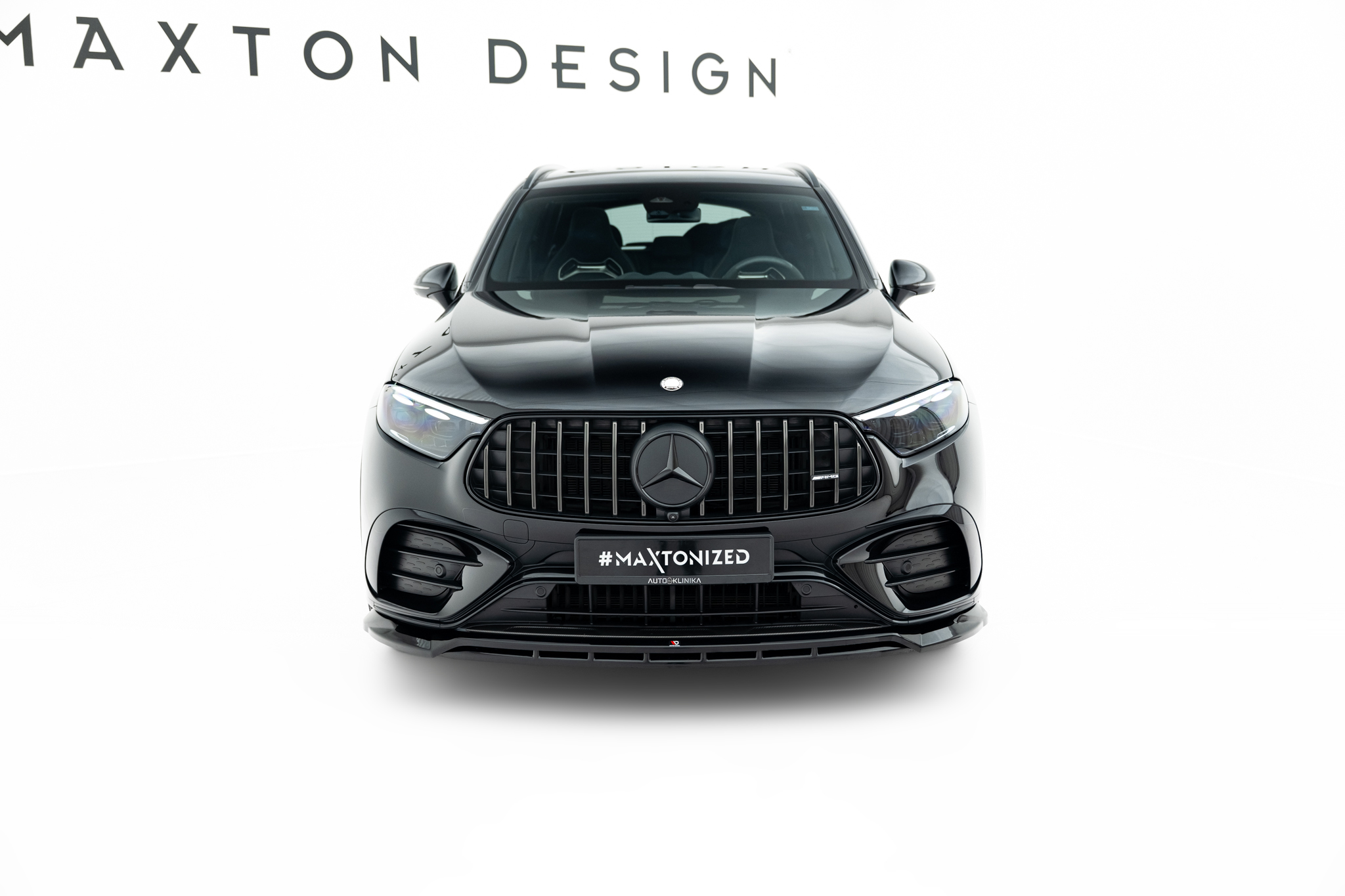 Street+ Spoilerlippe Front Ansatz passend für Mercedes-AMG GLC 43 X254 schwarz Hochglanz