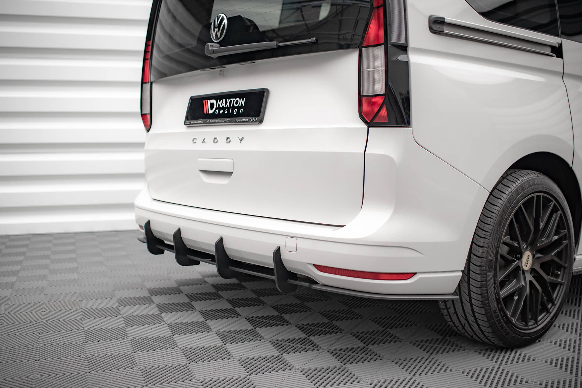 Street Pro Heckschürze Heck Ansatz Diffusor passend für VW Caddy Mk5