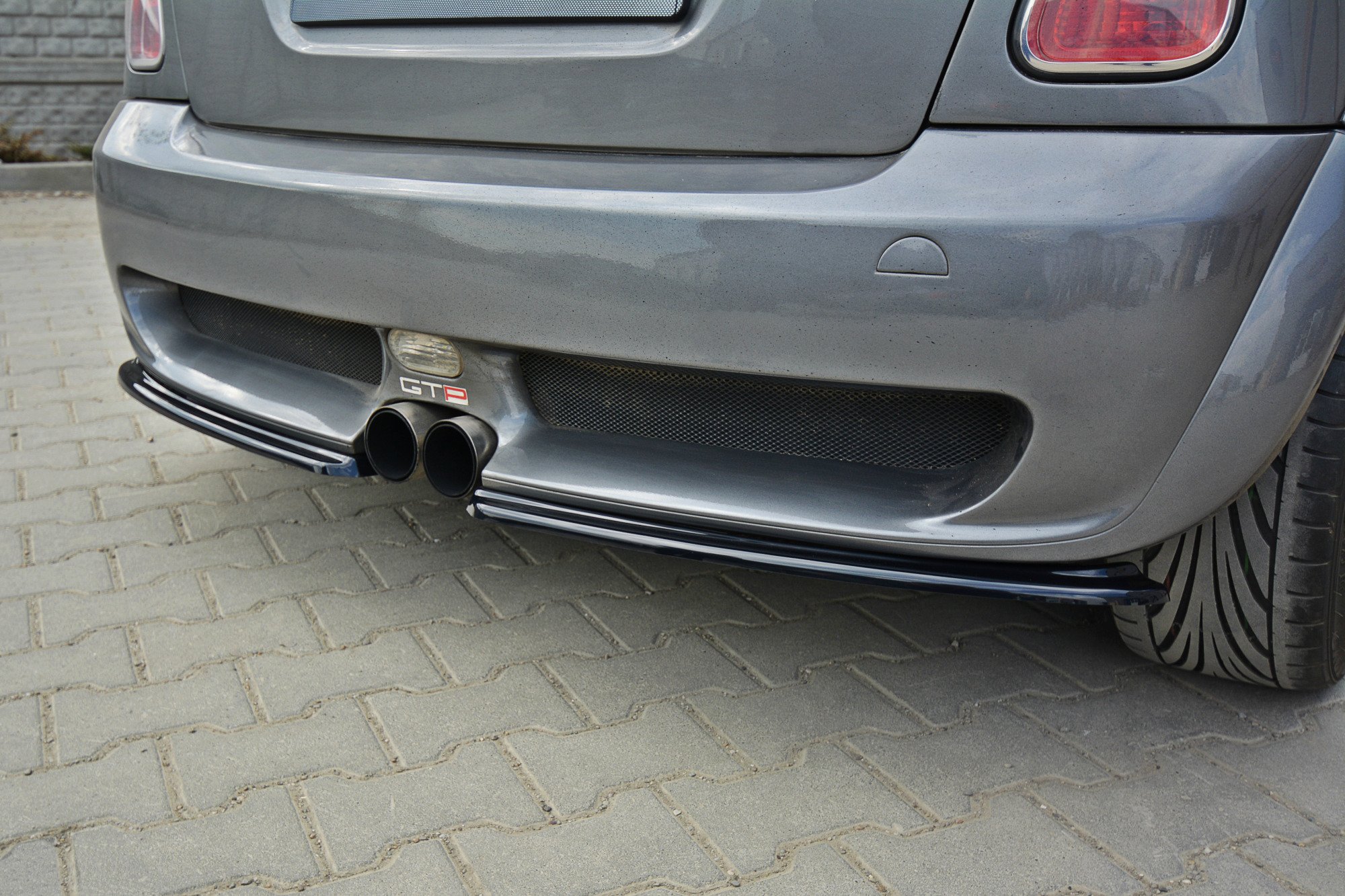 Heck Ansatz Flaps Diffusor für MINI R53 COOPER S JCW schwarz matt