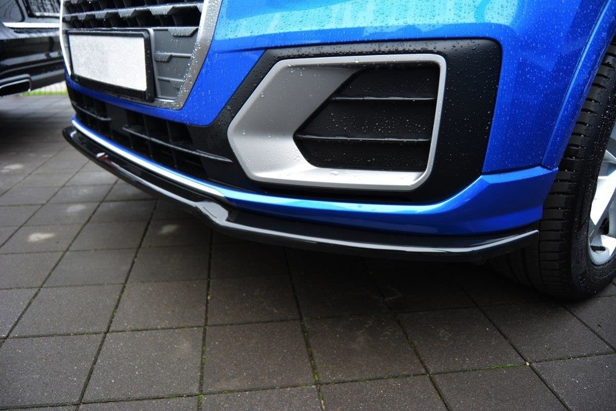 Front Ansatz für Audi Q2 Mk.1 schwarz Hochglanz