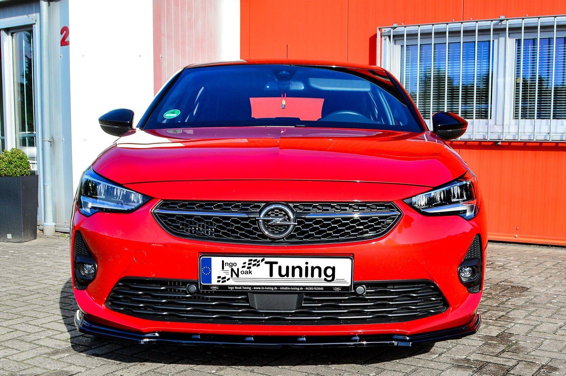 Cup Frontspoilerlippe für Opel Corsa F ab Bj.2019- Carbon Optik