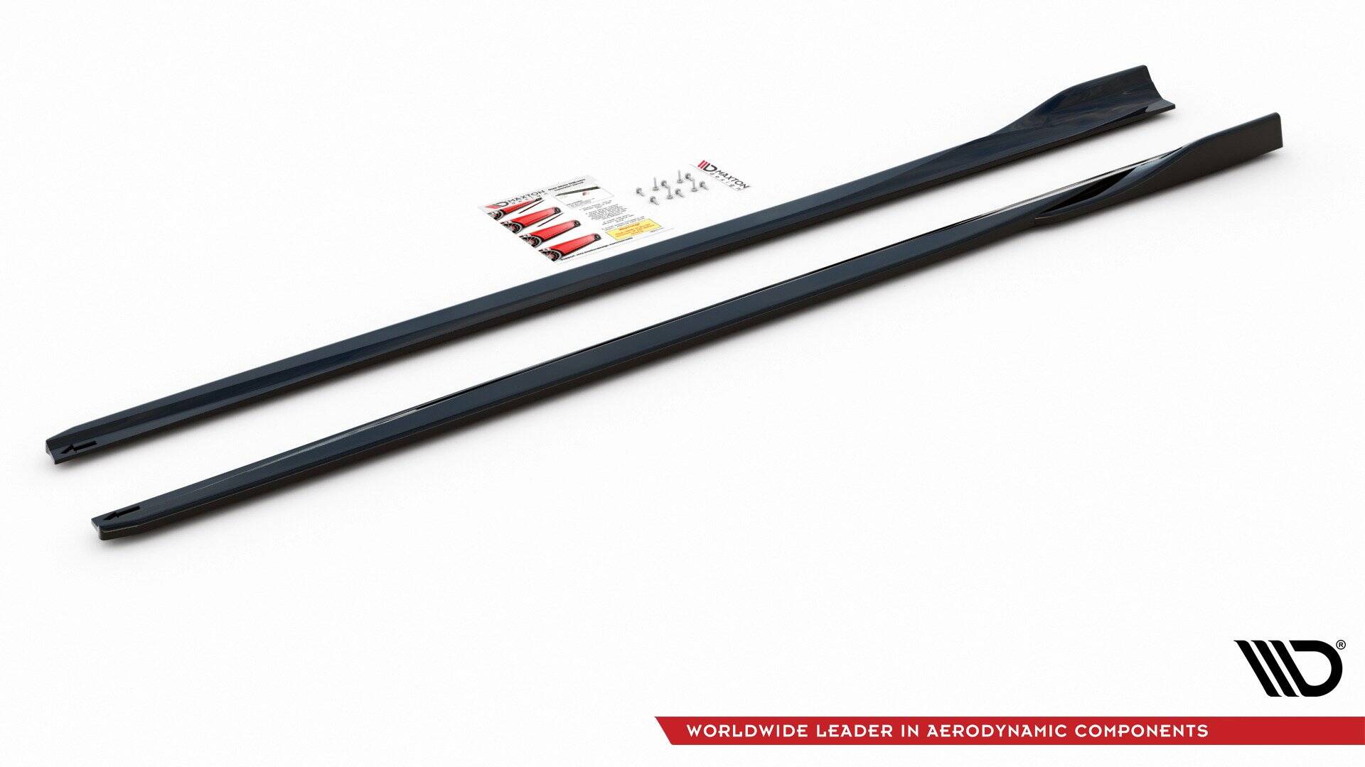 Seitenschweller Ansatz für V.4 Ford Focus ST / ST-Line Mk4 Facelift schwarz Hochglanz