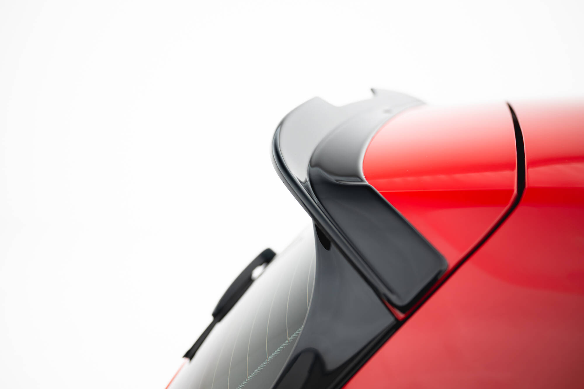 Spoiler CAP V.2 für VW Golf R / R-Line / GTI / GTD Mk7 / Mk7 Facelift schwarz Hochglanz