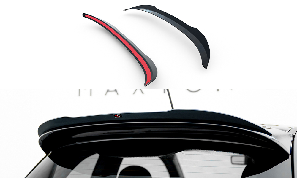 Heckspoiler Lippe passend für ABARTH 500 Mk1 schwarz Hochglanz