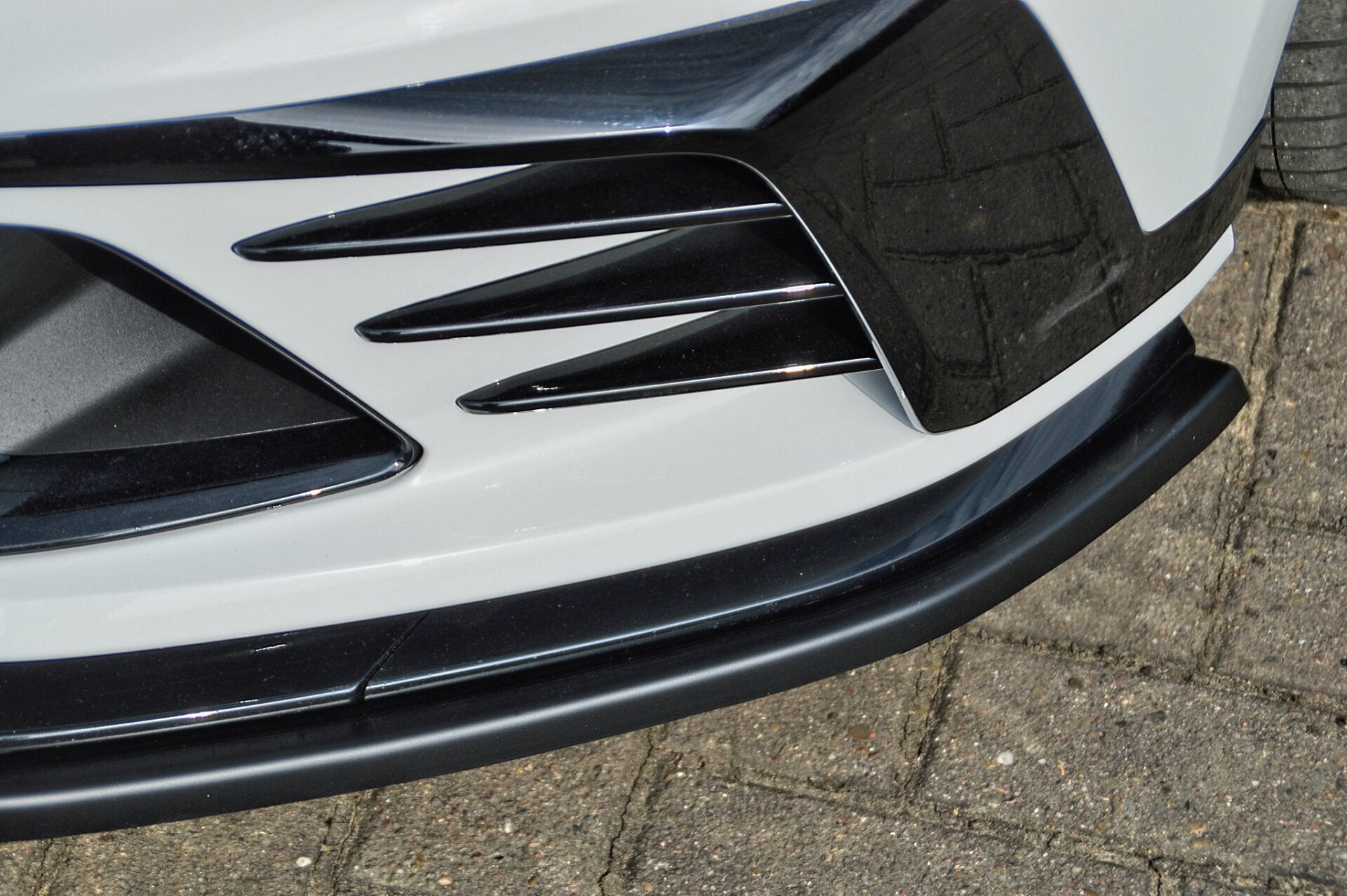 Spoilerschwert Frontspoiler für VW Golf 7 GTI Clubsport Schwarz Glanz