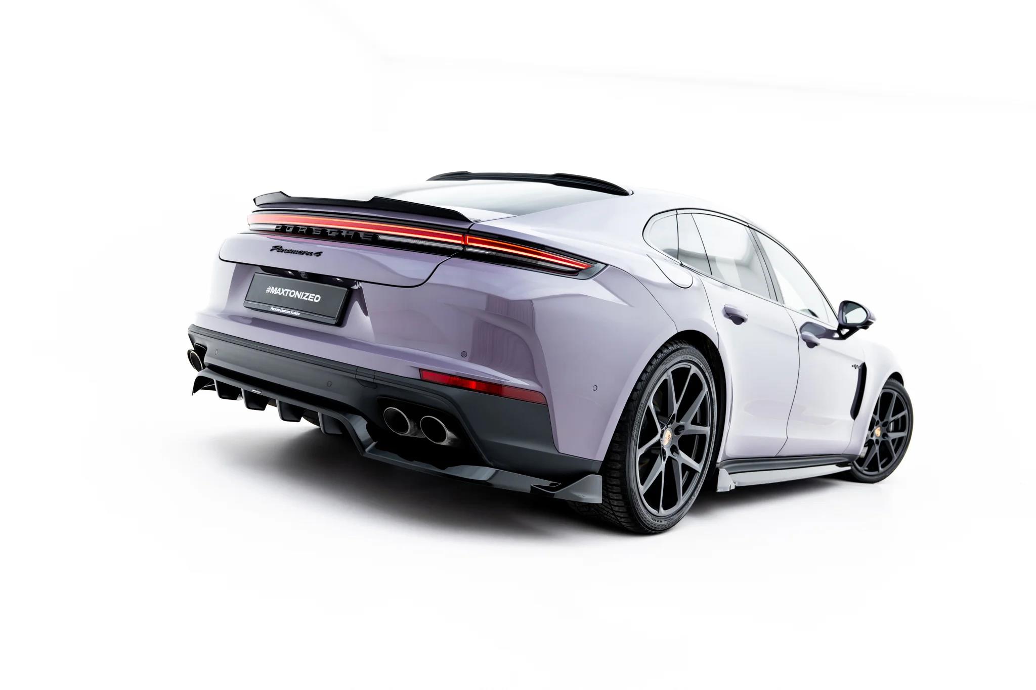 Street+ Mittlerer Diffusor RACE passend für Porsche Panamera 4 / 4S E-Hybrid / 4 E-Hybrid 972 schwarz Hochglanz