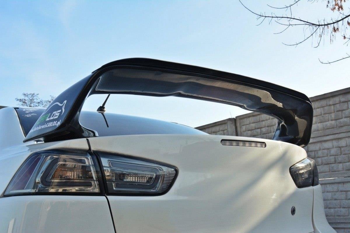Spoiler CAP für Mitsubishi Lancer Evo X schwarz Hochglanz