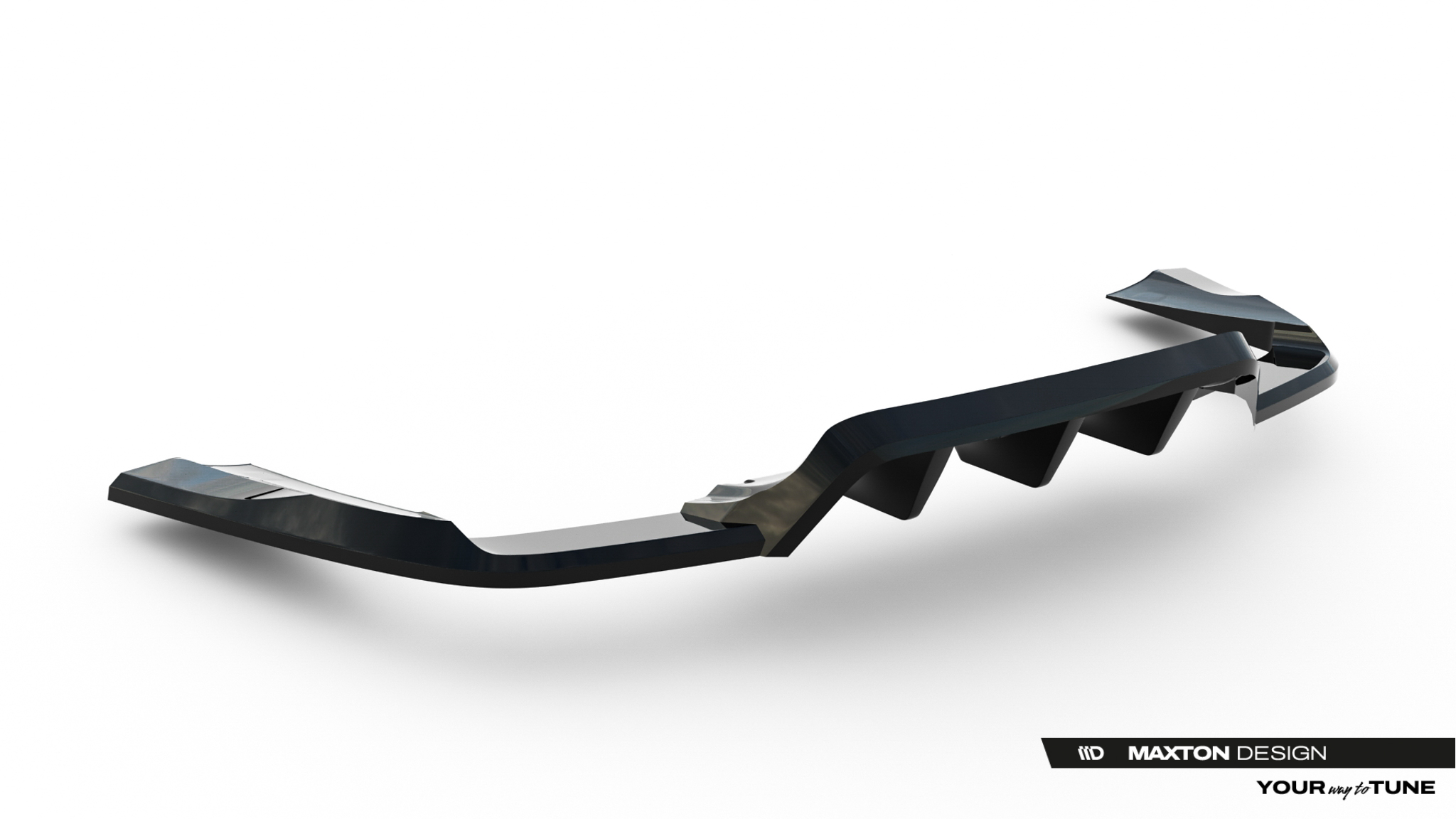 Diffusor Heckansatz passend für Land Rover Range Rover Sport Mk2 Facelift schwarz Hochglanz