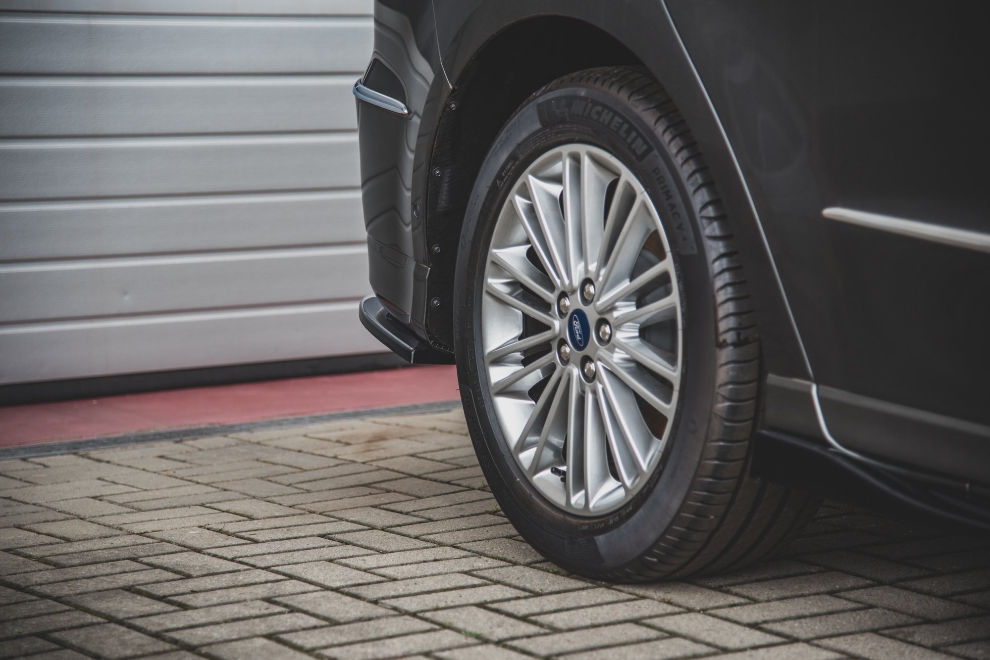 Heck Ansatz Flaps Diffusor für Ford S-Max Vignale Mk2 Facelift schwarz matt