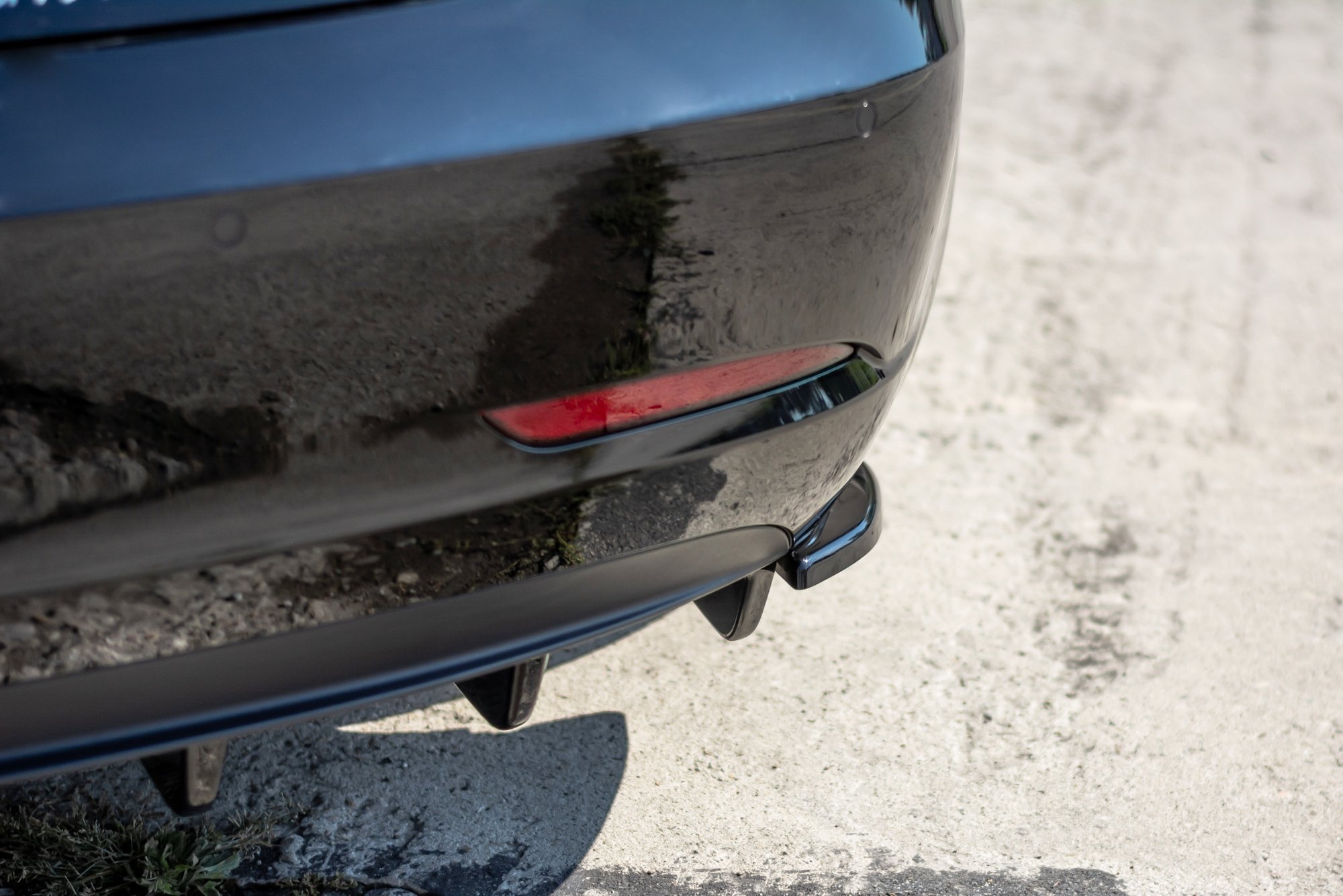 Diffusor Flaps passend für Tesla Model 3 Carbon Look