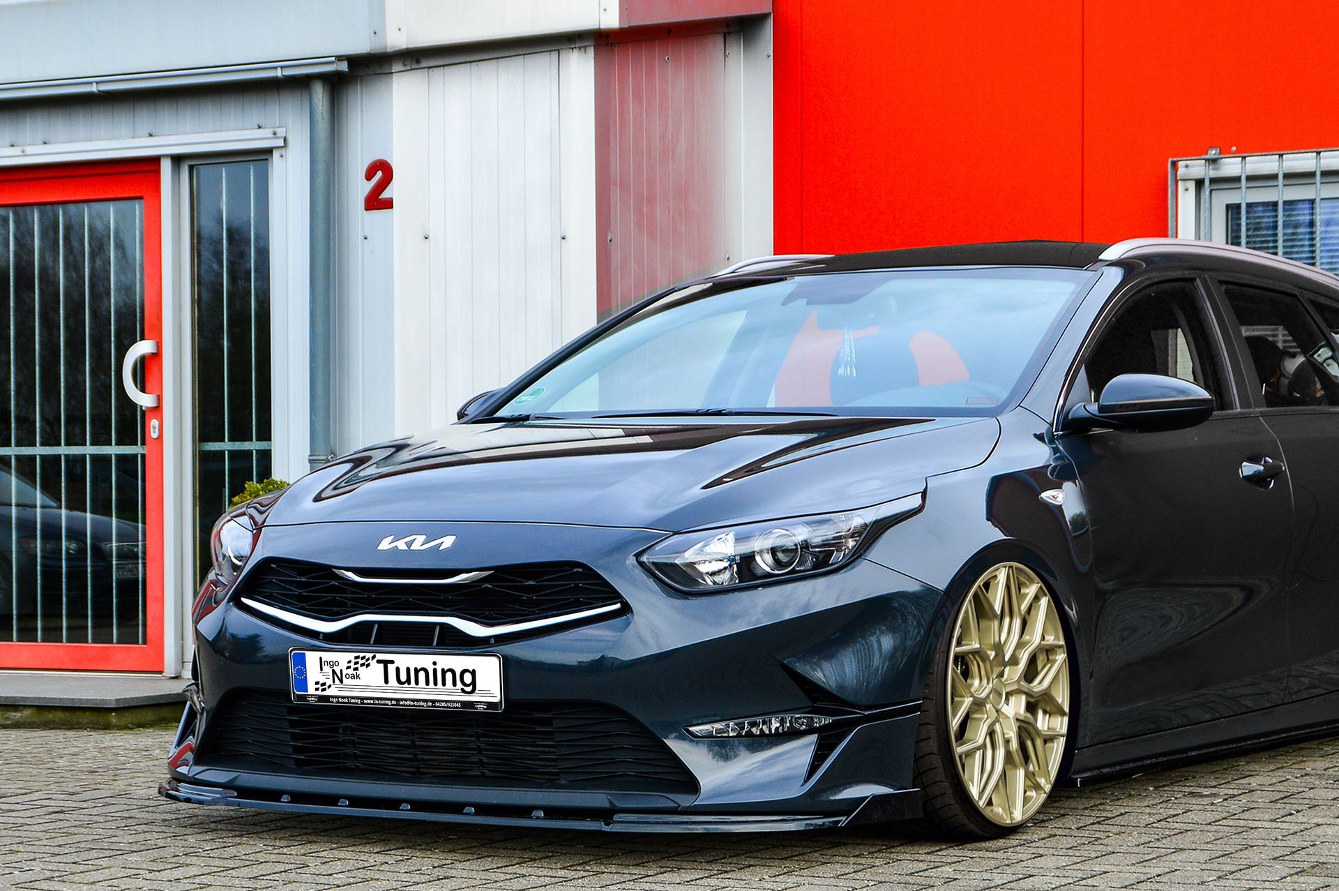 CUP Frontspoilerlippe mit Wings für Kia Ceed CD ab Bj. 2021- Carbon Optik