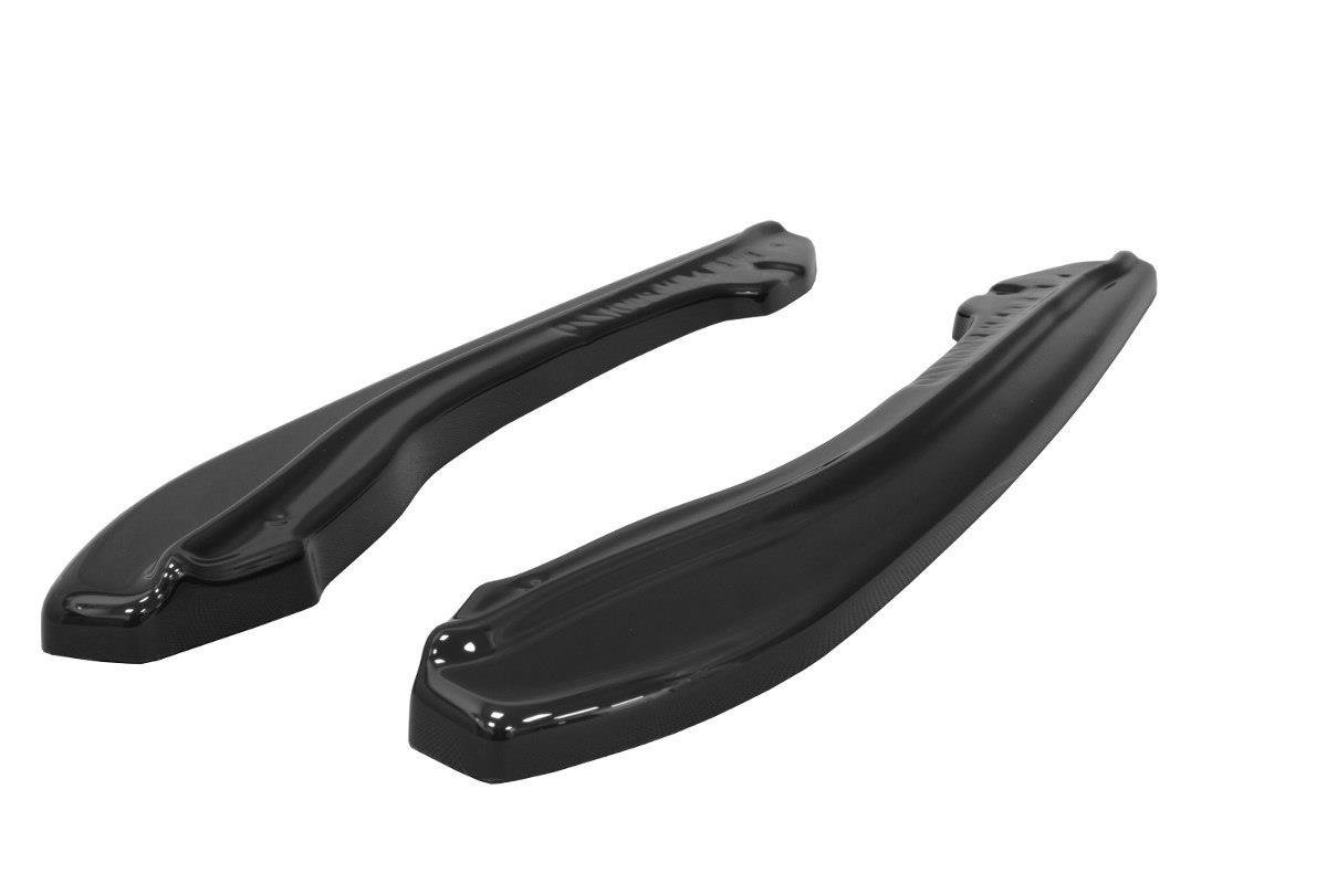 Heck Ansatz Flaps Diffusor für BMW M6 E63 schwarz Hochglanz