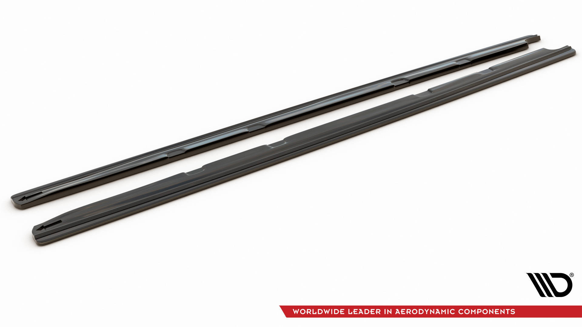 Street+ Seitenschweller Leisten V.1 passend für Seat Leon Mk3 CUPRA/ FR FL schwarz Hochglanz