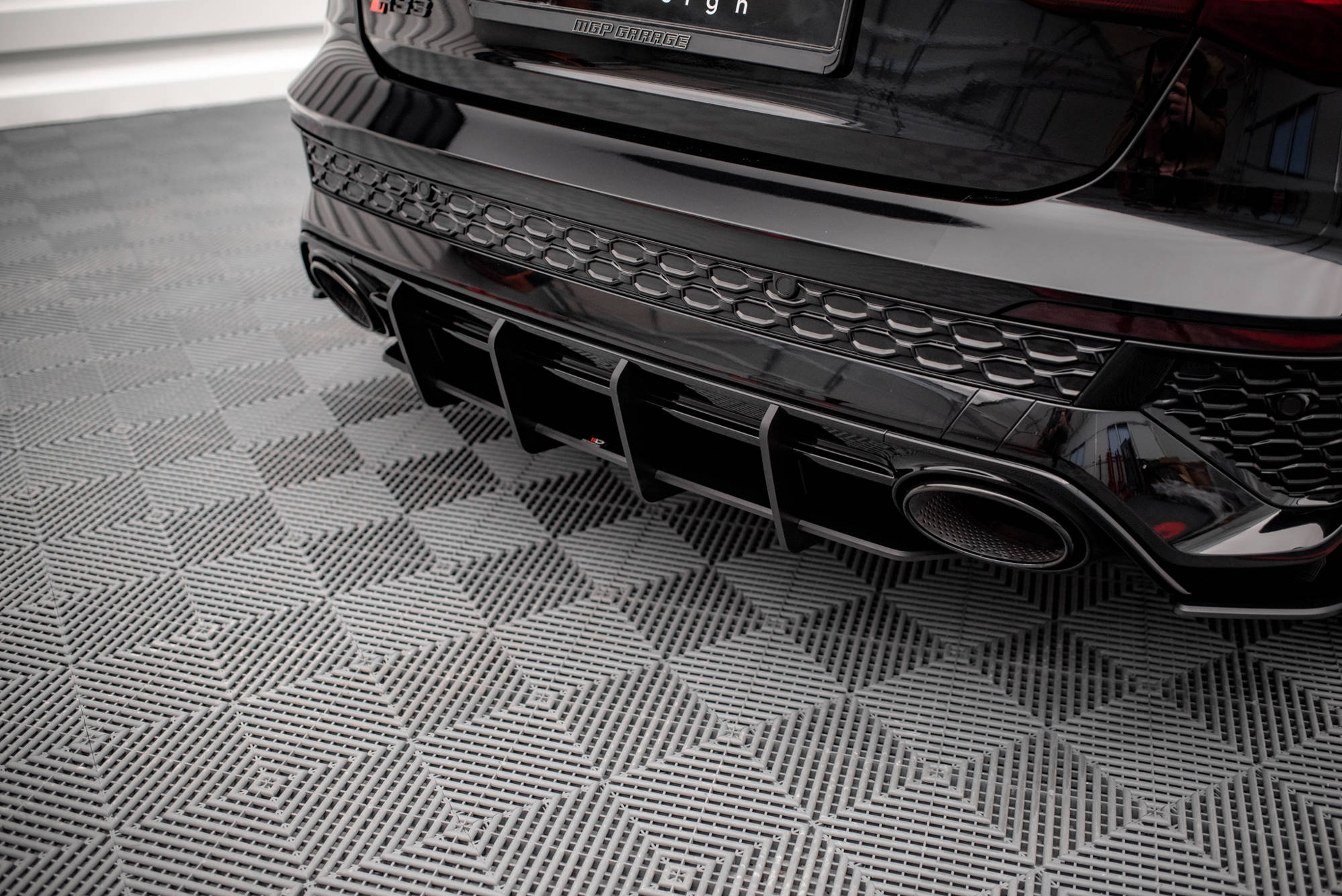 Street Pro Heckschürze Heck Ansatz Diffusor passend für Audi RS3 Sportback 8Y