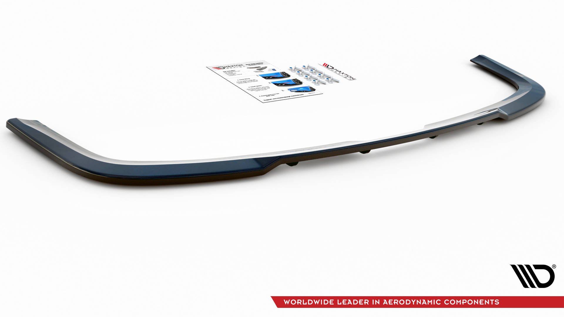 Street+ Mittlerer Diffusor RACE Heck Ansatz passend für VW Caddy Mk. 4 schwarz Hochglanz