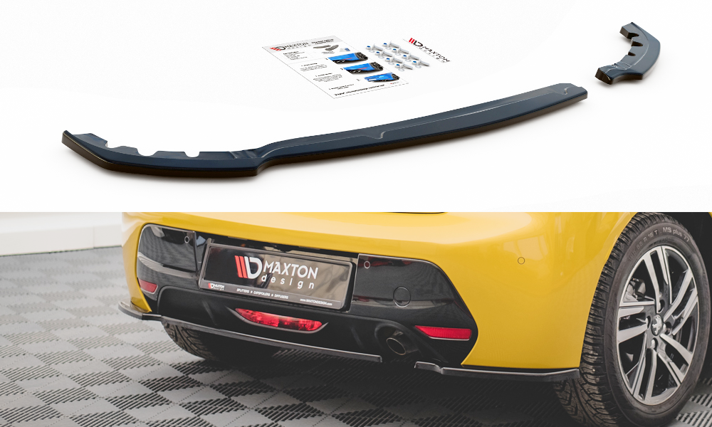 Street+ Heck Ansatz Flaps passend für Peugeot 208 Mk2 schwarz Hochglanz