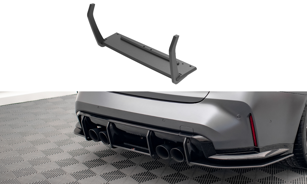Street Pro Heckschürze Heck Ansatz Diffusor passend für BMW M3 G80 rot