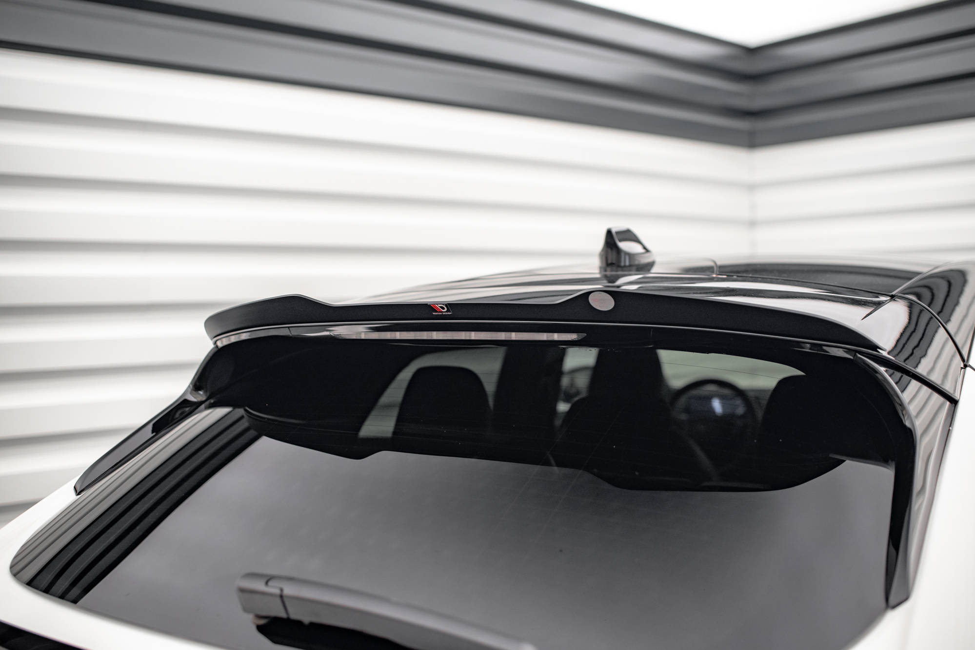 Oberer Heck Spoiler Aufsatz Abrisskante passend für Ford Mustang Mach-E Mk1 schwarz Hochglanz
