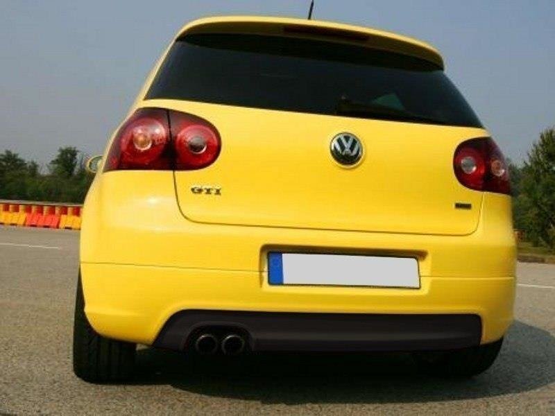 Heck Ansatz Diffusor passend für VW Golf 5 GTI EDITION 30 mit 1 Endrohr passend für GTI Auspuff