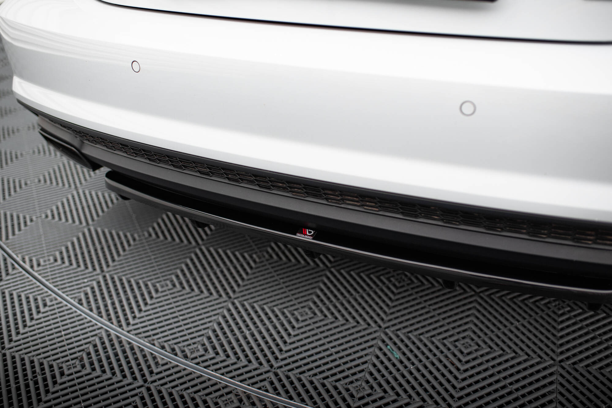 Heckansatz im DTM LOOK Audi A7 S-Line C7 Facelift schwarz Hochglanz