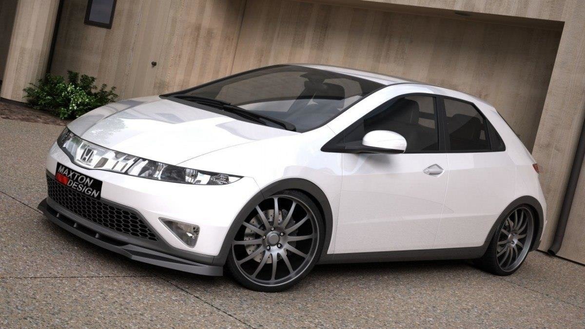 Frontlippe passend für Civic MK8 vor FL schwarz Hochglanz