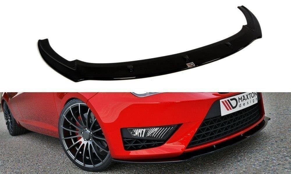 Street+ Spoilerlippe Front Ansatz passend für Seat Ibiza IV CUPRA 6J FL schwarz Hochglanz