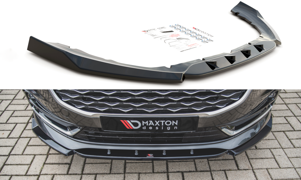 Front Ansatz für Ford S-Max Mk2 Facelift schwarz Hochglanz