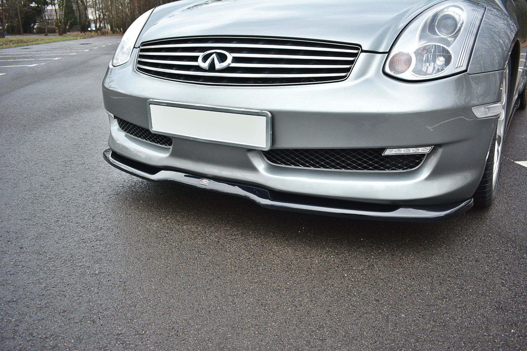 Frontlippe V.1 passend für INFINITI G35 Coupe schwarz Hochglanz