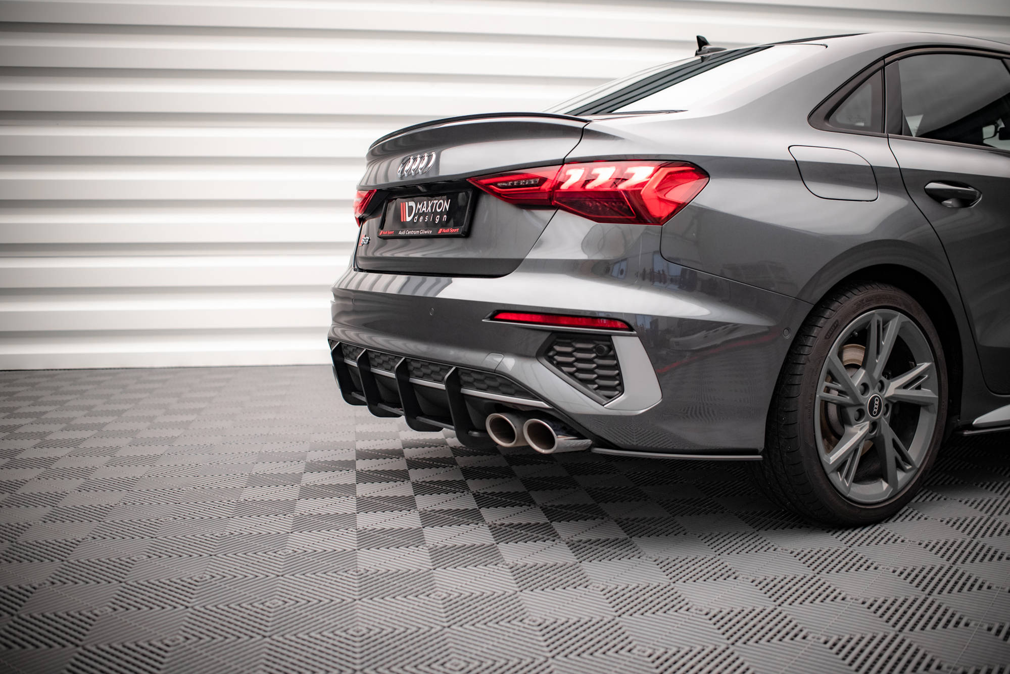 Street Pro Heckschürze Heck Ansatz Diffusor passend für Audi S3 Limousine 8Y