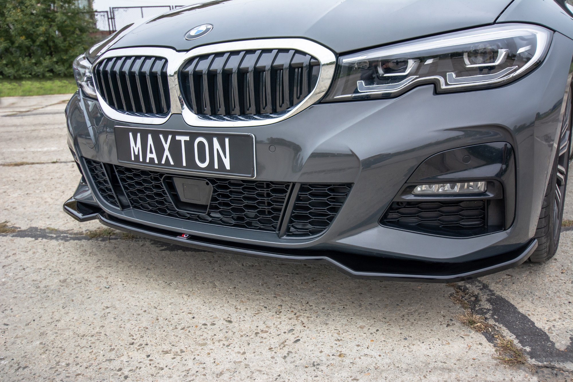 Front Ansatz V.2 für BMW 3er M-Paket G20 schwarz Hochglanz